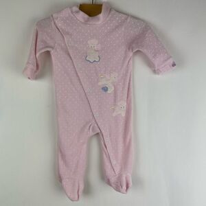 Vintage Lacoste baby footed bodysuit size 12-18 lbs
